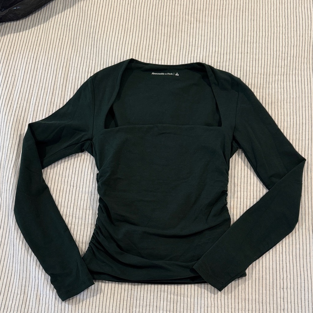 Aritzia Forest Green Long Sleeve Bodysuit